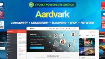 Aardvark Nulled BuddyPress, Membership & Community Theme Free Download