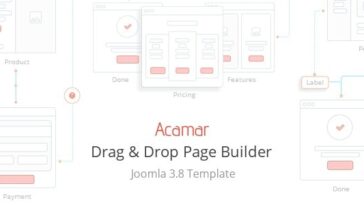 Acamar Nulled Tiled Layout and Clean Design Responsive Joomla Template Free Download