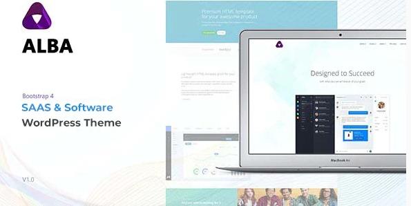 Alba Nulled Startup Software WordPress Theme Free Download