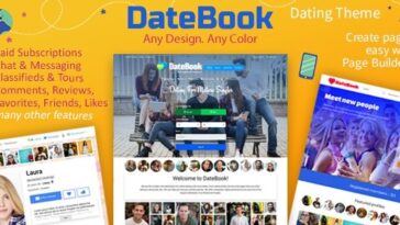 DateBook Nulled Dating WordPress Theme Free Download
