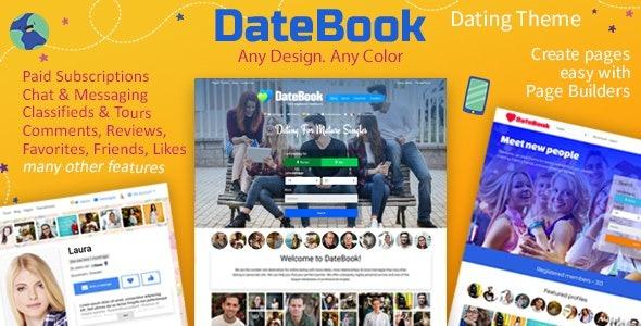 DateBook Nulled Dating WordPress Theme Free Download