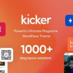 Kicker Nulled Multipurpose Blog Magazine WordPress Theme + Gutenberg Free Download