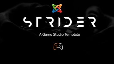 Strider Nulled A Game Studio Joomla Template With Page Builder Free Download