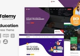 Talemy Nulled LMS Education WordPress Theme Free Download