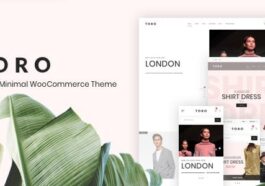 Toro Nulled Clean, Minimal WooCommerce Theme Free Download