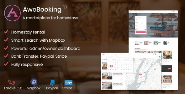 AweBooking Nulled A marketplace for homestays Free Download