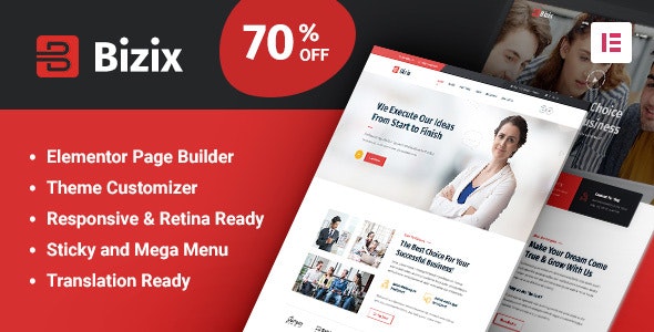 Bizix Theme Nulled Corporate and Business WordPress Theme Free Download