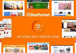 Free Download BosMarket - Flexible Multivendor Elementor WooCommerce WordPress Theme Nulled