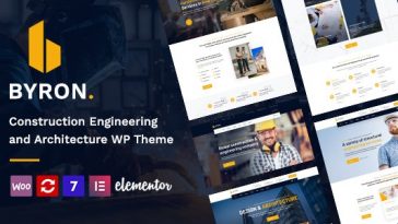 Byron Theme Nulled Construction and Engineering WordPress Theme Free Download