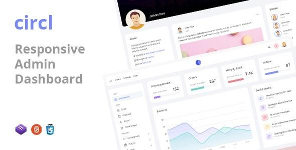 Circl Nulled Responsive Admin Dashboard Template Free Download