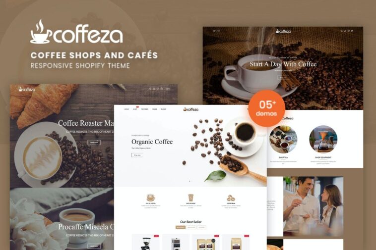 Coffeza Nulled Coffee Shops and Cafés Shopify Theme Free Download