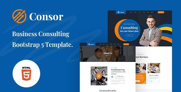 Consor Nulled Business Consulting Bootstrap 5 Template Free Download