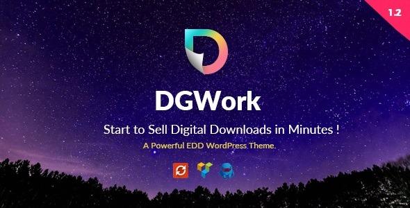 DGWork Nulled Powerful Responsive Easy Digital Downloads Free Download