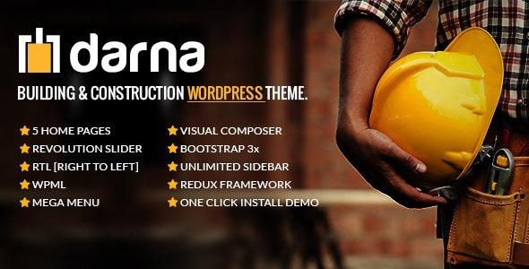 Darna Nulled Building & Construction WordPress Theme Free Download