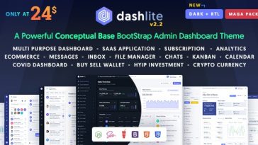 DashLite Nulled Bootstrap Responsive Admin Dashboard Template Free Download