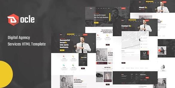 Docle Nulled Agency Services HTML Template Free Download