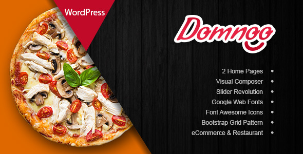 Domnoo v1.27 Pizza Restaurant WordPress Theme