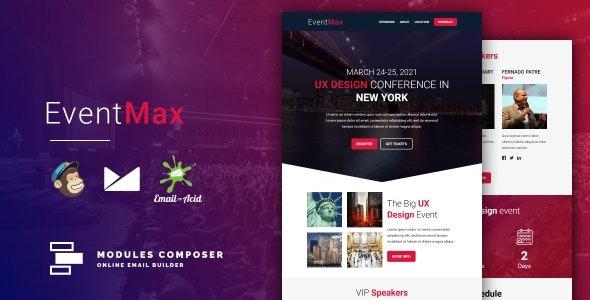 EventMax Nulled Responsive Email for Events & Conferences with Online Builder Free Download