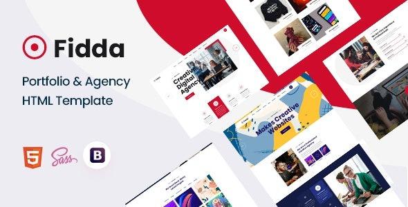 Fidda Nulled Portfolio & Agency HTML5 Template Free Download