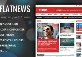 FlatNews Nulled Responsive Magazine WordPress Theme Free Download