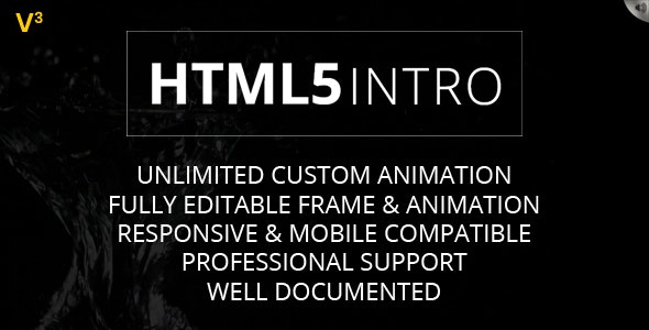 HTML5 INTRO Nulled Free Download