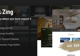 Hozing Hotel Booking WordPress Theme Nulled