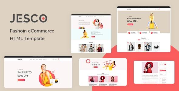 Jesco Nulled Fashion eCommerce HTML Template Free Download