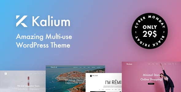 Kalium Theme Nulled - Creative Theme for Professionals Free Download