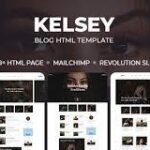 Kelsey Nulled Creative Personal Blog HTML Template Free Download