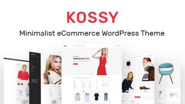 Kossy Nulled Minimalist eCommerce WordPress Theme Free Download