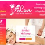 Lavi Nulled Beauty Spa Salon Makeup Parlour Bootstrap 4 Template Free Download
