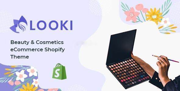 Looki Nulled Beauty & Cosmetics eCommerce Shopify Theme Free Download
