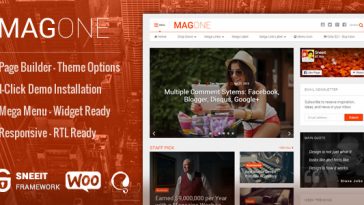 MagOne Nulled Newspaper Magazine WordPress Theme