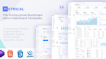 Metrical Nulled Multipurpose Bootstrap5 Admin Dashboard Template Free Download