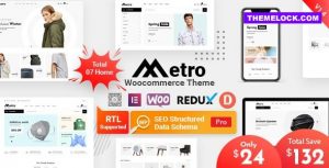 Metro Nulled Minimal WooCommerce WordPress Theme Free Download