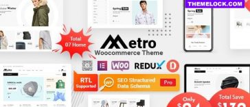 Metro Nulled Minimal WooCommerce WordPress Theme Free Download