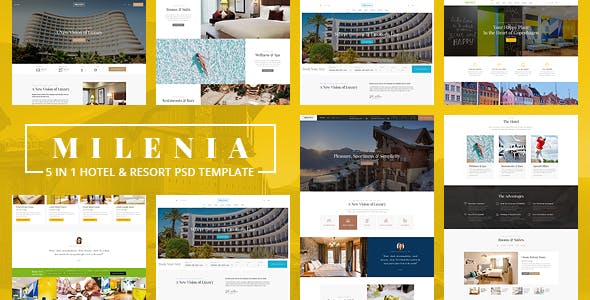Milenia v1.0 – Hotel & Resort PSD Template