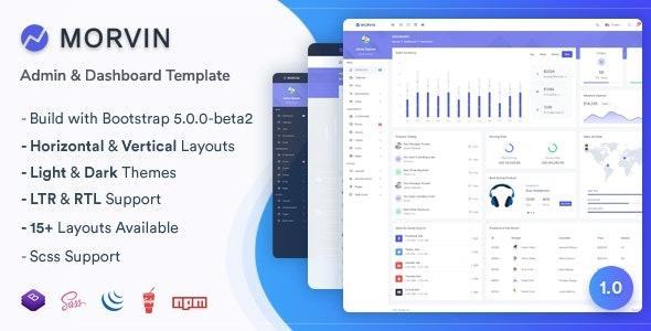 Morvin Nulled Admin & Dashboard Template Free Download