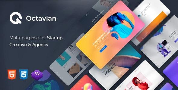 Octavian Nulled Multipurpose Creative HTML5 Template Free Download