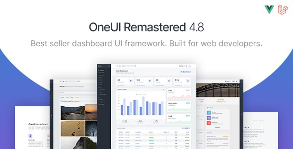 OneUI Nulled v5.5.0 – Bootstrap 5 Admin Dashboard Template, Vue Edition & Laravel 9 Starter Kit Free Download
