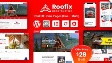 Roofix Theme Nulled - Roofing Services WordPress Theme Free Download