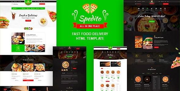 Spedito Nulled Ordering Fast Food HTML Template Free Download