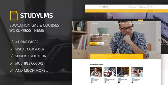 Studylms - Education LMS & Courses WordPress Theme Nulled