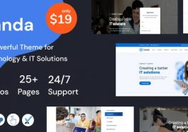 Free Download Tanda-Technology-and-IT-Solutions-WordPress-Theme Nulled