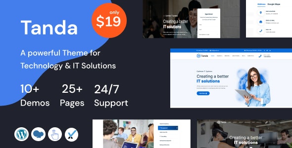 Free Download Tanda-Technology-and-IT-Solutions-WordPress-Theme Nulled