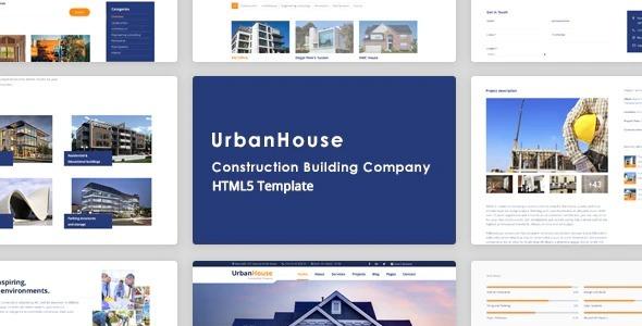 UrbanHouse Nulled Construction Renovation HTML5 Template + SASS Free Download