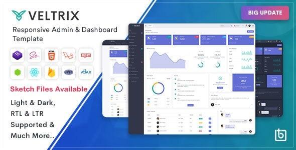 Veltrix Nulled Admin & Dashboard Template Free Download