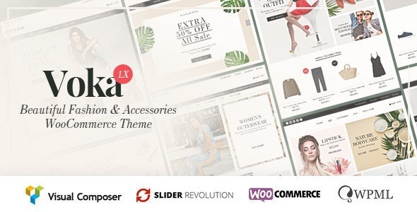 Voka Nulled Fashion-Cosmetic Accessories WooCommerce Theme