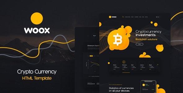 Woox Crypto Nulled ICO,Coins and Cryptocurrency HTML Website Template Free Download