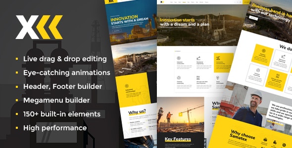 Samatex Nulled Industrial WordPress Theme Woocommerce Free Download
